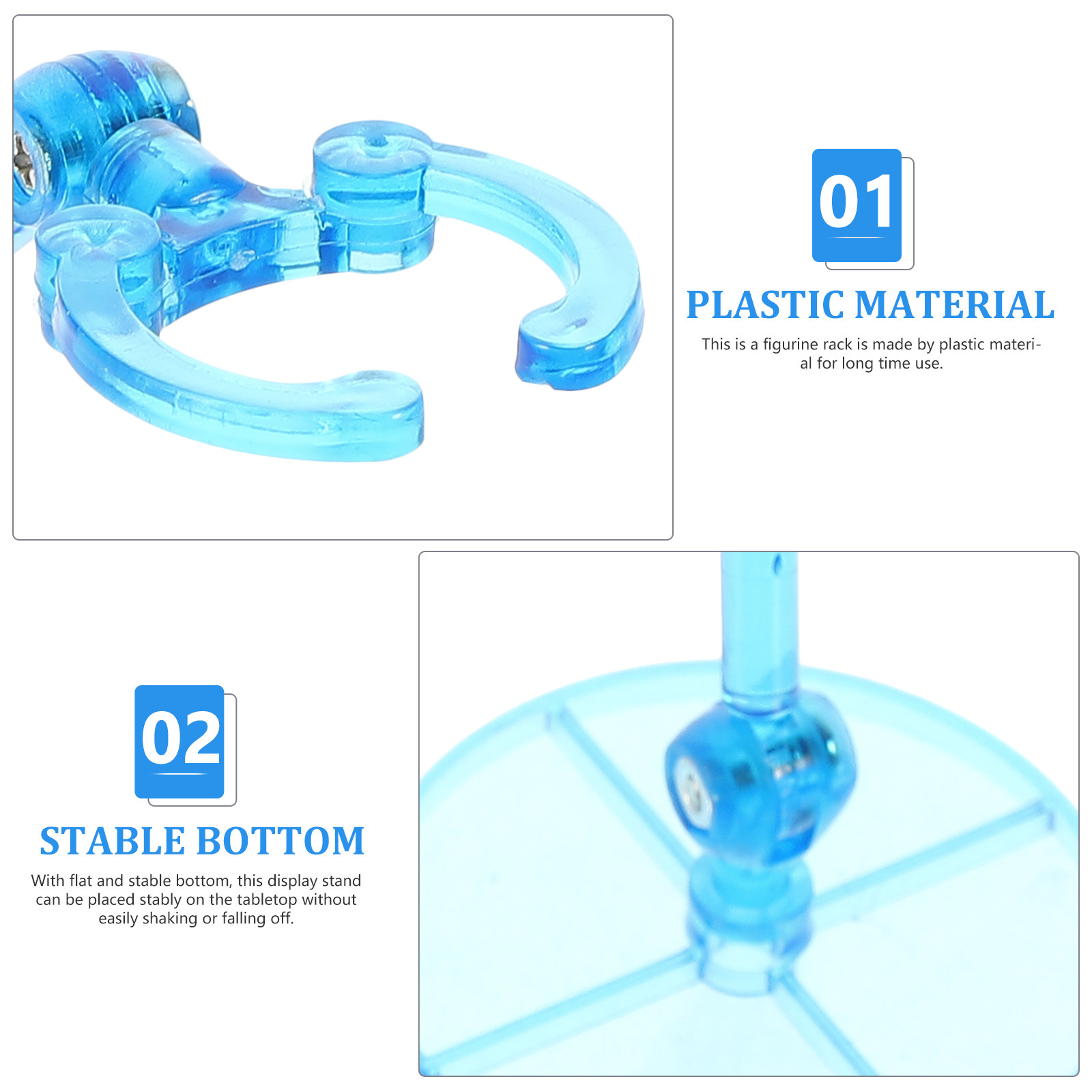 4 unidades de soportes de plás - Action Figure Stand reseña y precio
