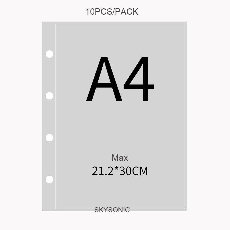 SKYSONIC 10 unids/set A4 Binde - Card Penny Sleeve reseña y precio