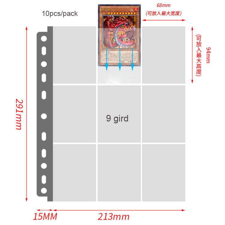 SKYSONIC 10 unids/set A4 Binde - Card Penny Sleeve reseña y precio