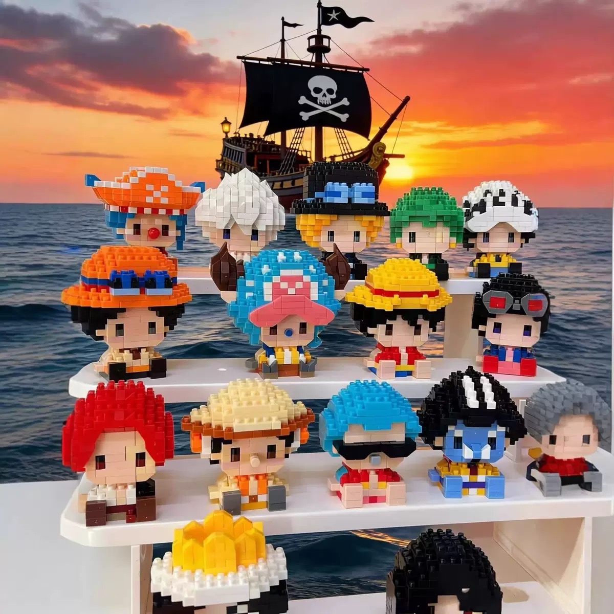 ONE PIECE Sun God Nika Luffy M - Building Block Mini reseña y precio
